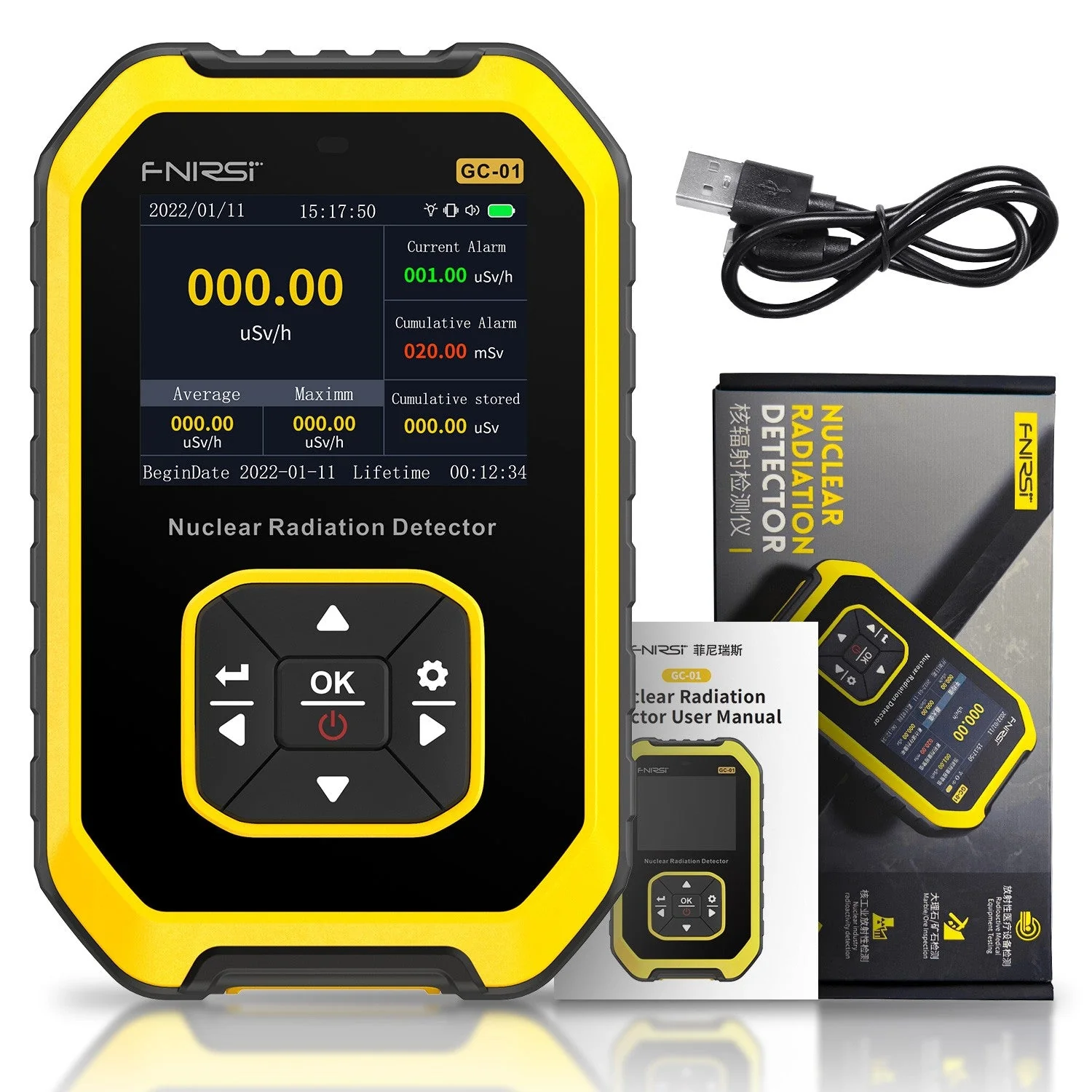 FNIRSI® GC-01 Nuclear Radiation Detector - Image 9