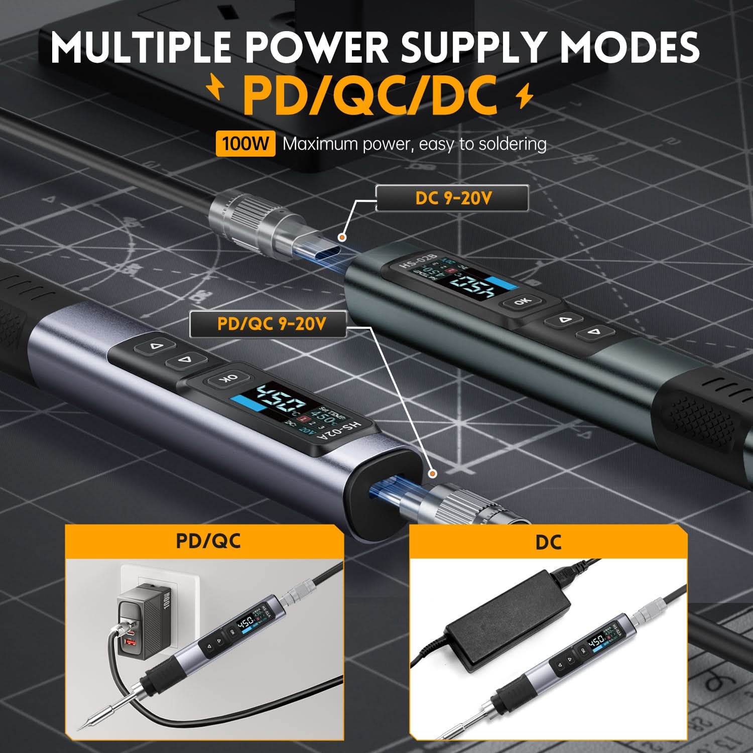FNIRSI® HS-02 Intelligent Soldering Iron - Image 4